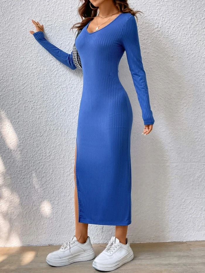 SHEIN BAE Split Thigh Bodycon Dress - Image 4