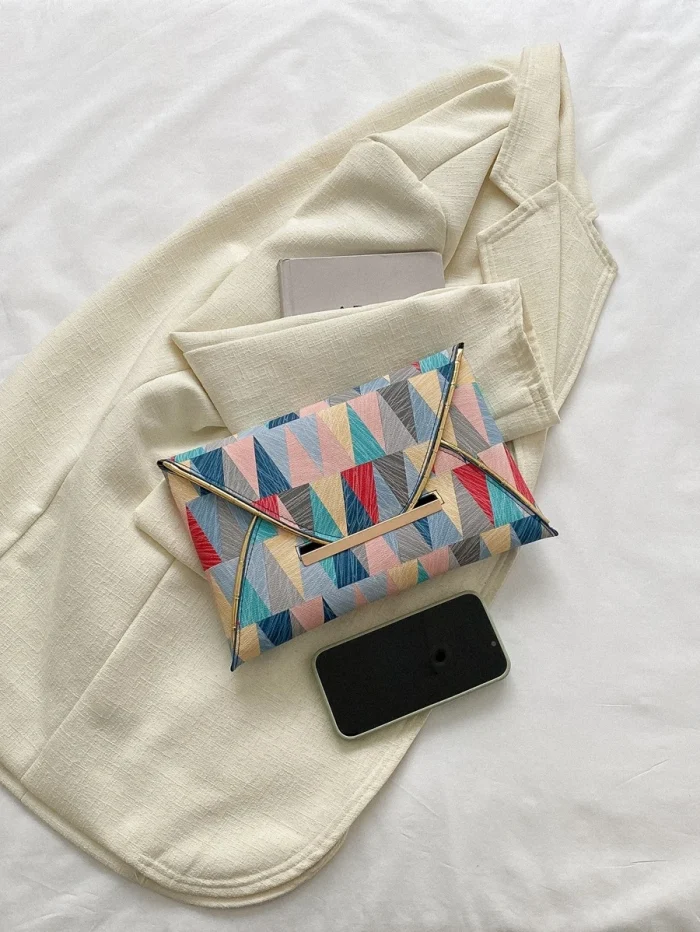 Geometric Pattern Square Bag - Image 5