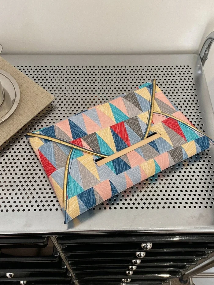 Geometric Pattern Square Bag - Image 6