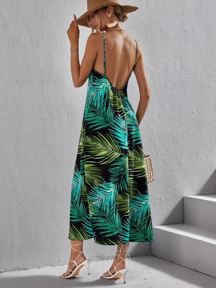 SHEIN VCAY Tropical Print Cami Dress - Image 2