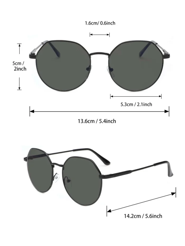 Metal Frame Fashion Glasses - Image 4