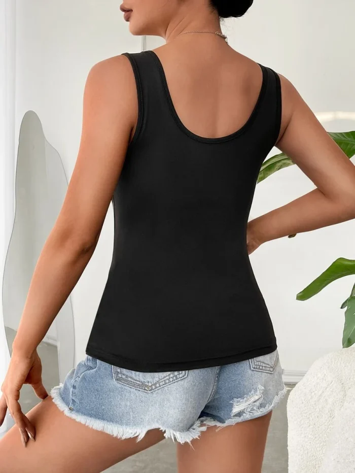 SHEIN EZwear Letter Graphic Tank Top - Image 3