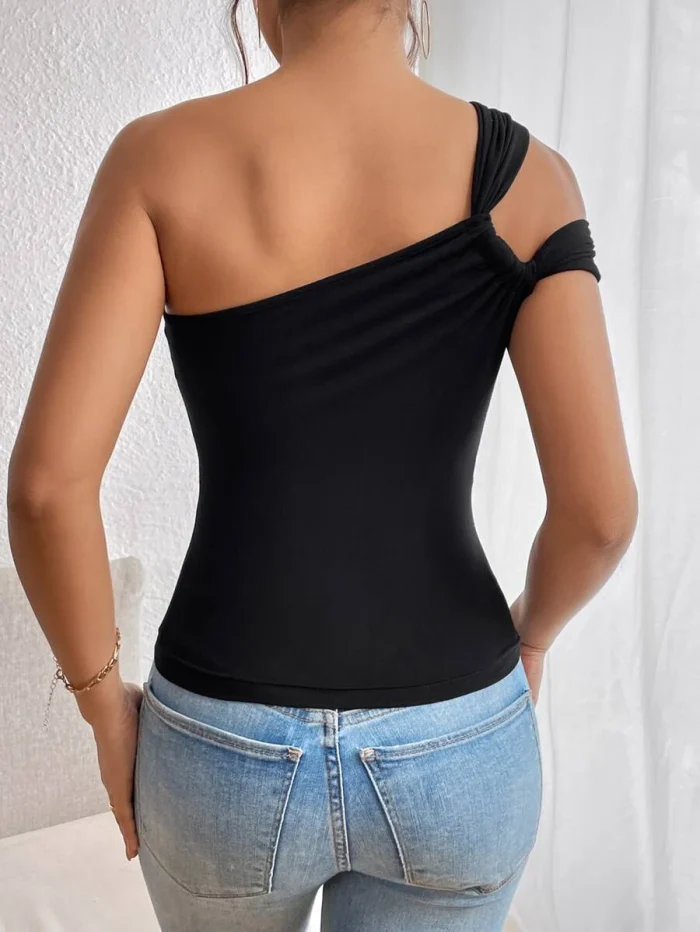 SHEIN Unity Solid One Shoulder Top - Image 2