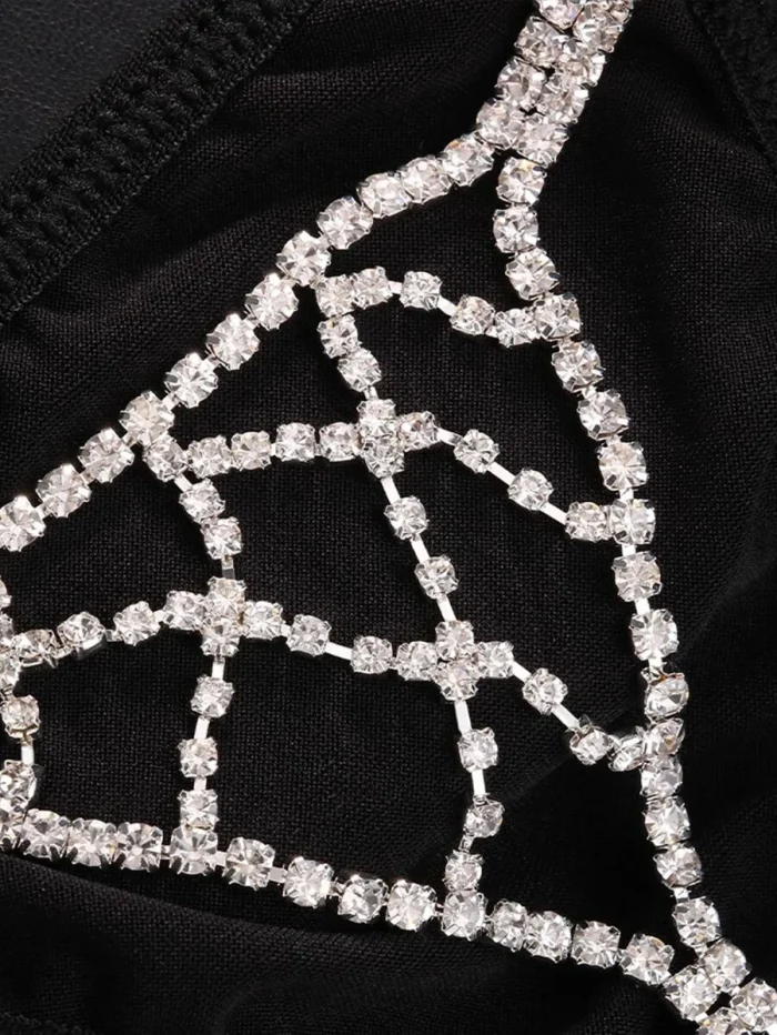 1pc Fashion Rhinestone Decor Panty For Women For Party - Image 2