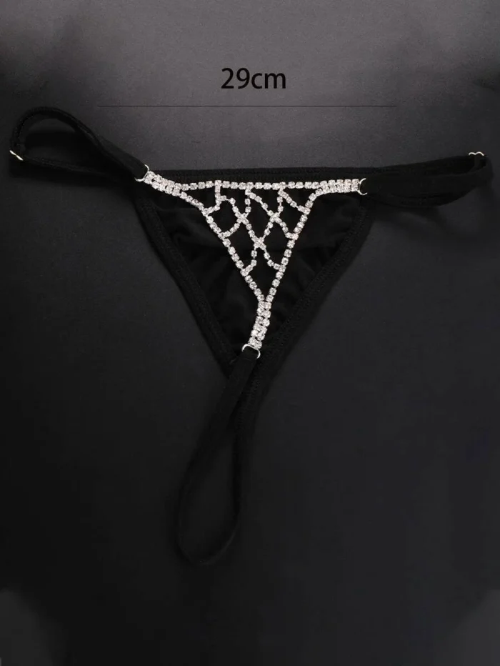 1pc Fashion Rhinestone Decor Panty For Women For Party - Image 3