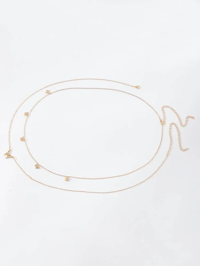 2pcs/set Butterfly Decor Waist Chain - Image 2
