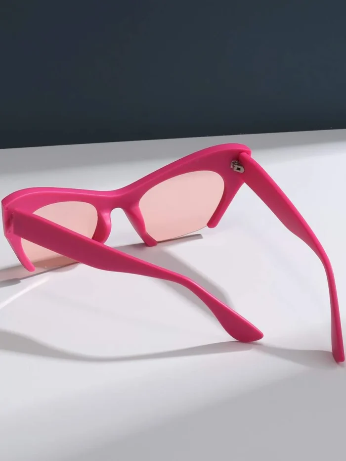 Tinted Lens Cat Eye Fashion Glasses - Image 3