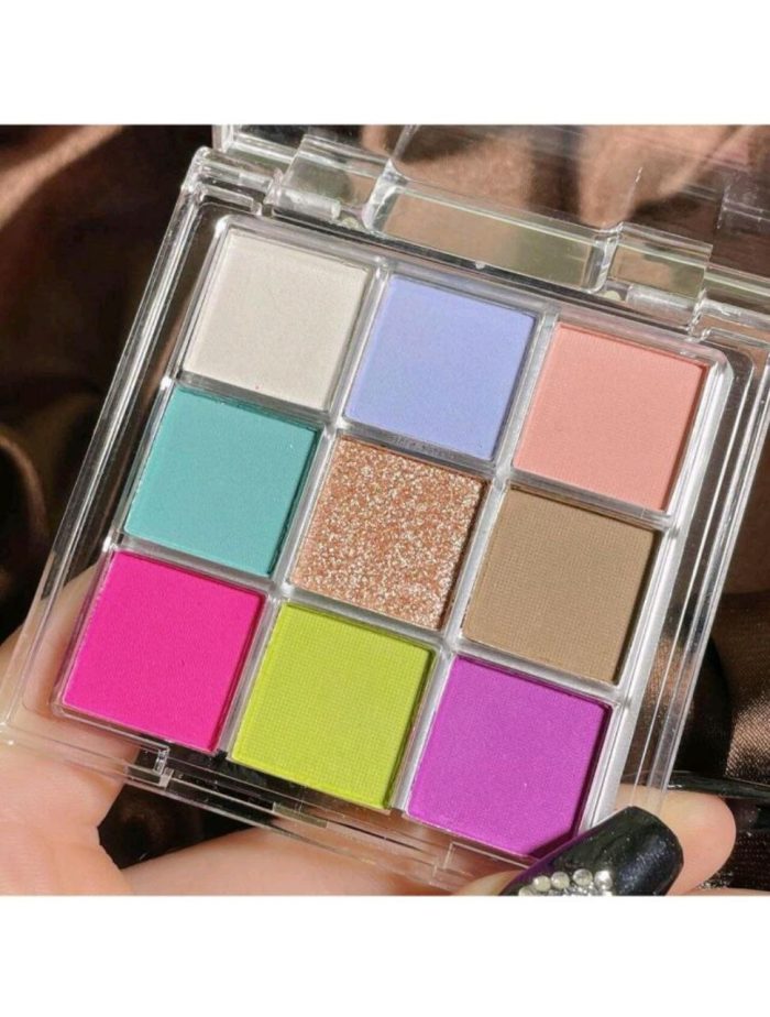 9-Color Eyeshadow Palette, 1pc Smudge Proof Waterproof Eye Makeup Product - Image 2