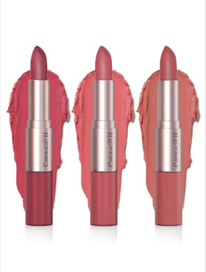 Liquid Lipcolor,Long-lasting Lip Gloss, 3pcs Double-ended Waterproof Lipstick - Image 3