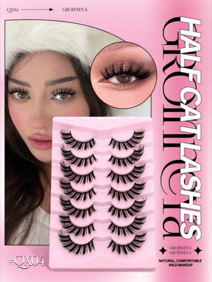 Manga Lashes, 7pairs Cat Eye False Eyelashes