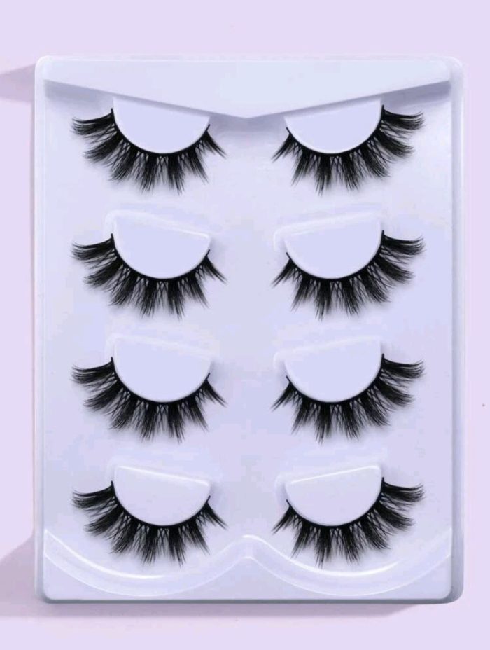 4pairs Full Strip Extra Long False Eyelashes