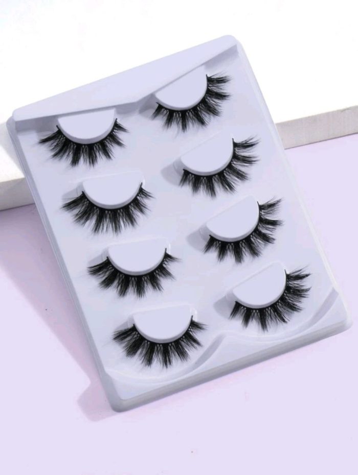 4pairs Full Strip Extra Long False Eyelashes - Image 2