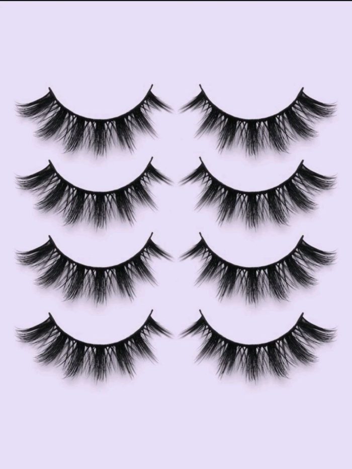 4pairs Full Strip Extra Long False Eyelashes - Image 4