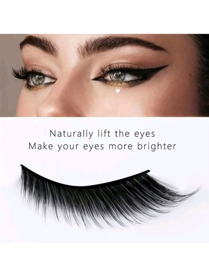 5pairs Winged Soft Faux Mink False Eyelashes, Foxy Eye/cat Eye Shape, Natural Look False Eyelashes - Image 2