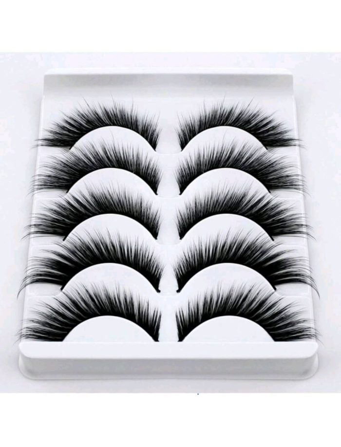 5pairs Winged Soft Faux Mink False Eyelashes, Foxy Eye/cat Eye Shape, Natural Look False Eyelashes - Image 4