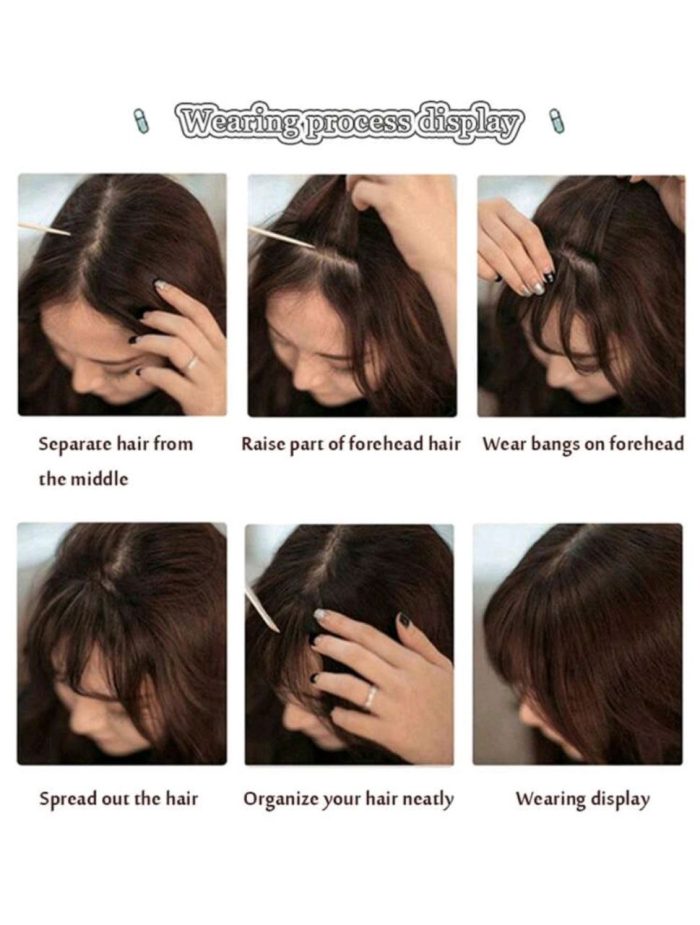 Clip In Front Bangs With Sideburns - Image 3