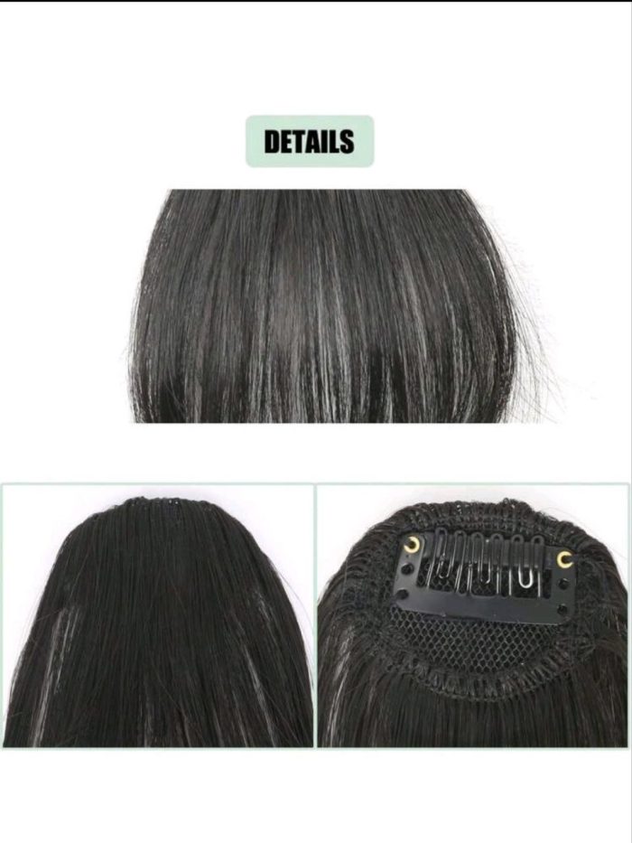 Clip In Front Bangs With Sideburns - Image 4