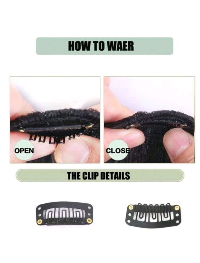 Clip In Front Bangs With Sideburns - Image 5