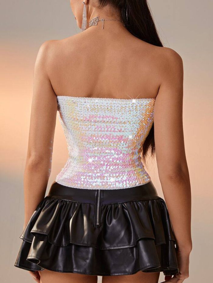 Sequin Tube Top - Image 2
