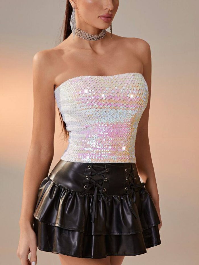Sequin Tube Top - Image 4