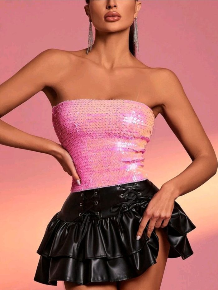 Sequin Tube Top - Image 2