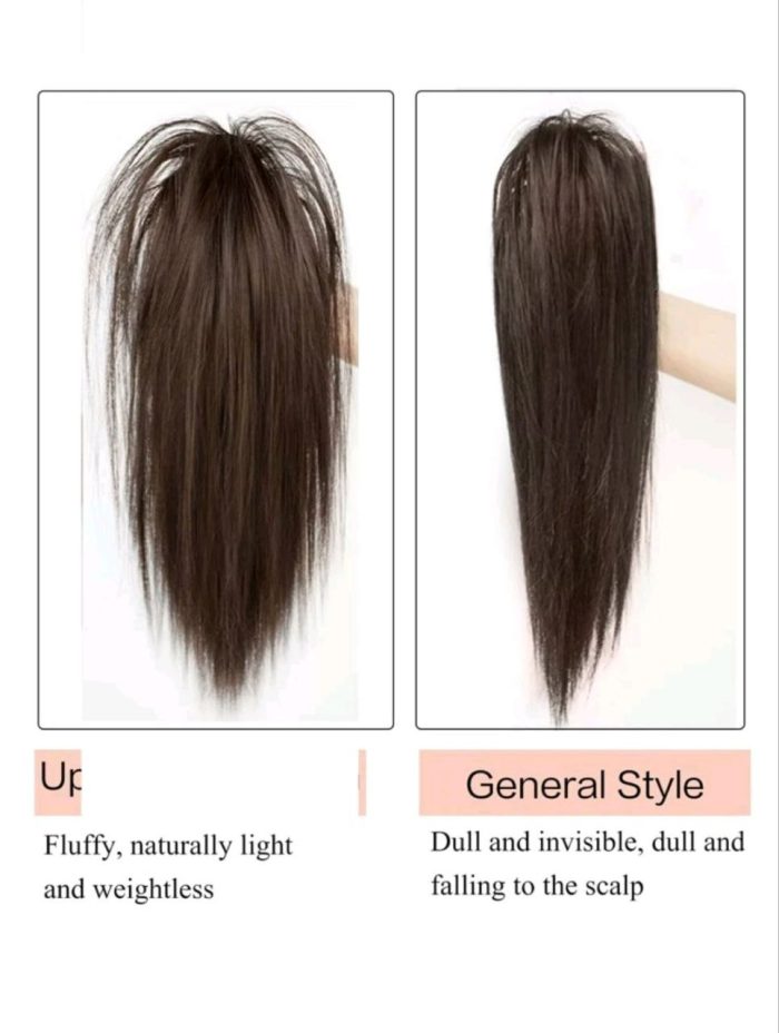 Women's Party Synthetic Long Straight Hair Claw Clip Ponytail Extension Hairpiece Light Brown - Image 3