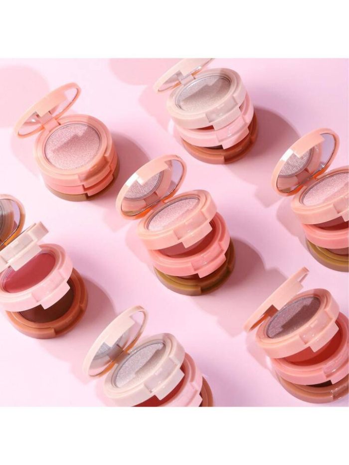 1pc Highlighter, Blush, Contour 3in1 Cosmetic Palette - Image 5