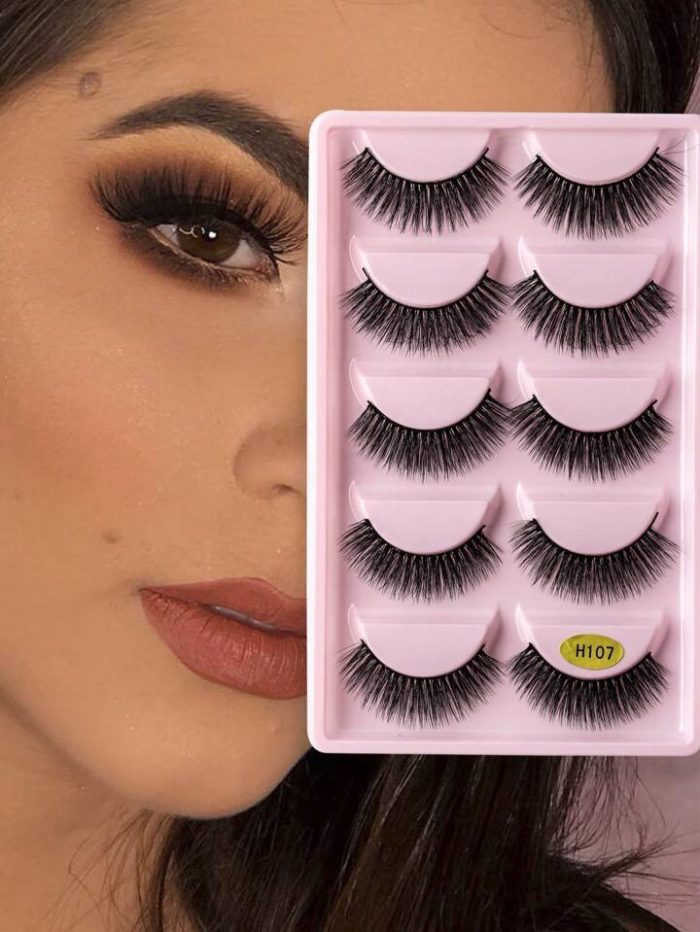 5pairs Volumized False Eyelashes
