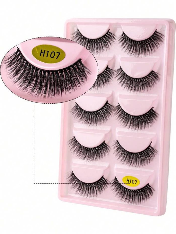 5pairs Volumized False Eyelashes - Image 4
