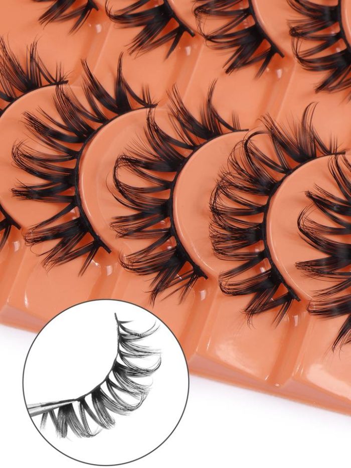 False Eyelashes, 10Pairs Separated Fake Eyelashes Natural - Image 3