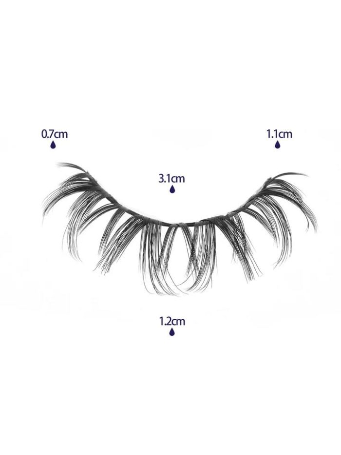 False Eyelashes, 10Pairs Separated Fake Eyelashes Natural - Image 6