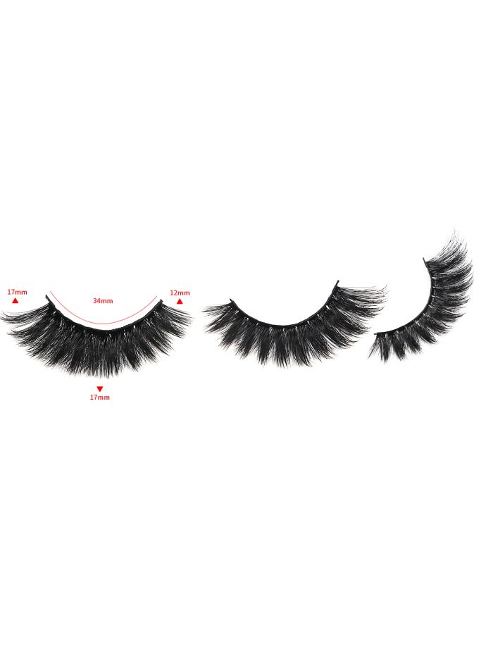False Eyelashes, 5Pairs 12Mm-17Mm Volumized Thick Slender Stereoscopic Fake Eyelashes Natural Makeup False Eyelashes For Party Club - Image 4