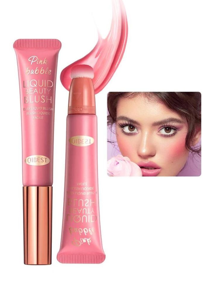 Liquid Blush,1Pc Brightening Liquid Blush Hydrating Liquid Blush Natural Lasting Brightening Blush