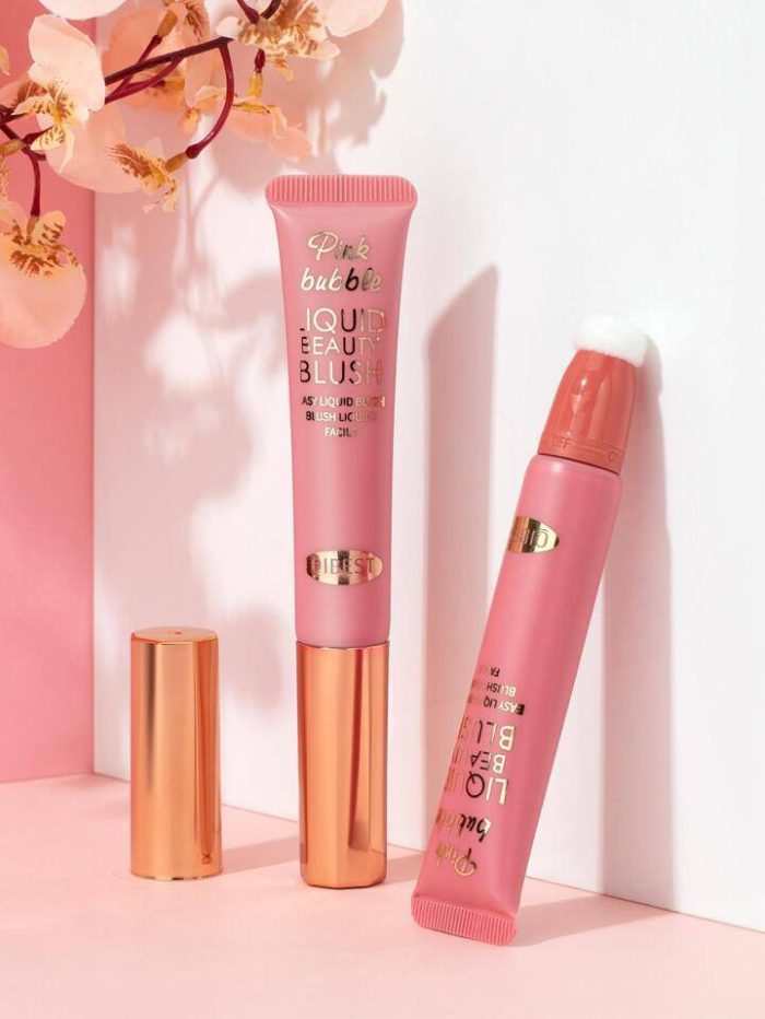 Liquid Blush,1Pc Brightening Liquid Blush Hydrating Liquid Blush Natural Lasting Brightening Blush - Image 2
