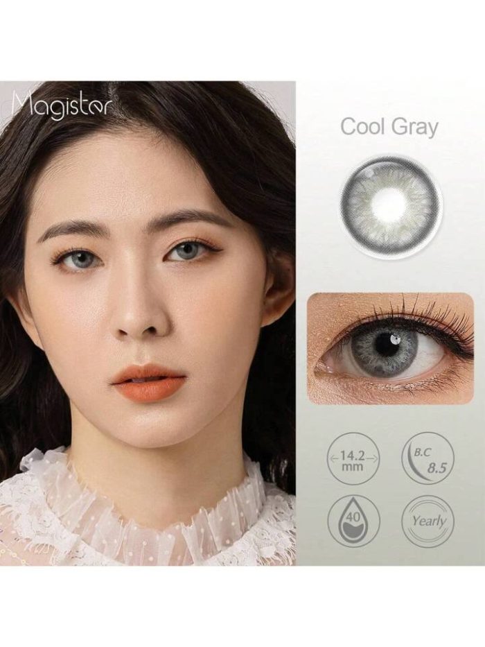 Magister Colored Contact Lenses Beauty pupils Blue contact Lenses Eye Cosmetic Color Lens Cool Gray - Image 4