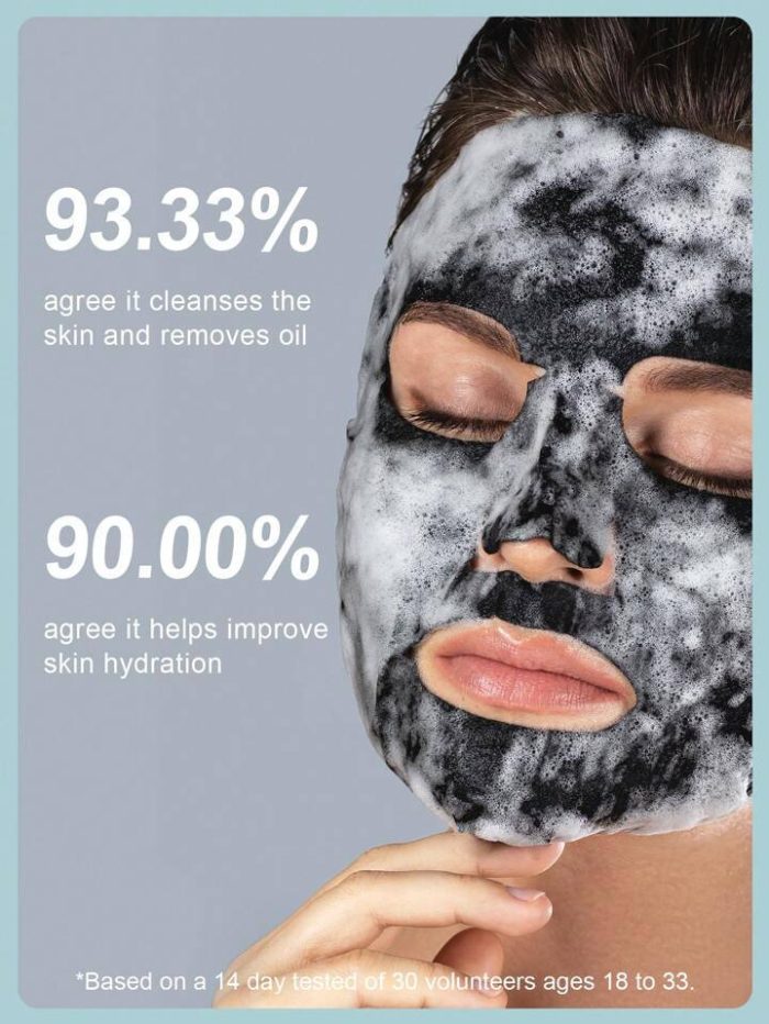 SlowSunday Deep cleansing  Moisturizing Charcoal Bubbling Mask 5pc bulk,korean mask - Image 5