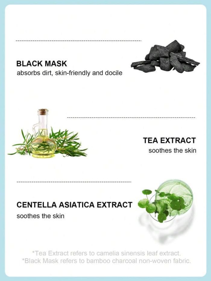 SlowSunday Deep cleansing  Moisturizing Charcoal Bubbling Mask 5pc bulk,korean mask - Image 6