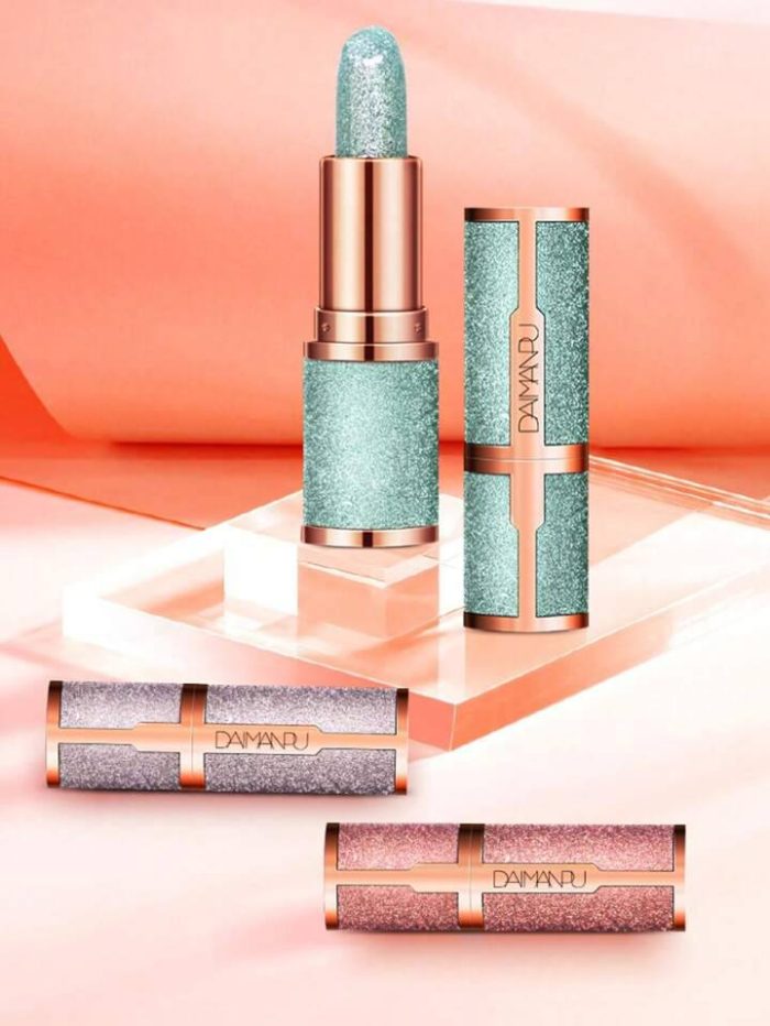 Starry Sky Jelly Lipstick, Long-Lasting Wear Temperature Change Lip Gloss Rusty Rose - Image 2