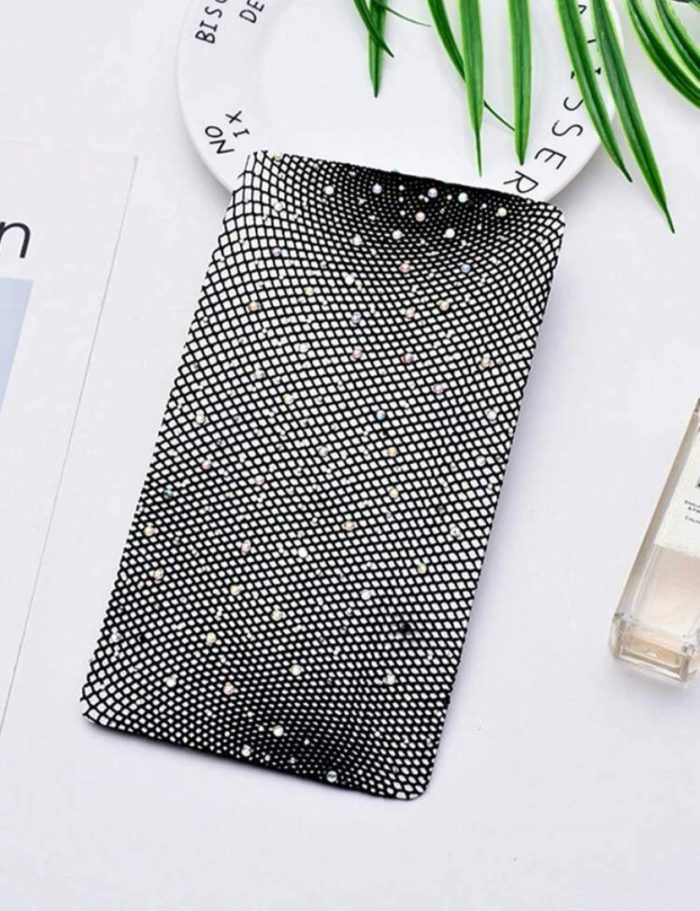 1pair Rhinestone Fishnet Thigh High Stockings For Women (Excluding Underwear) - Image 7