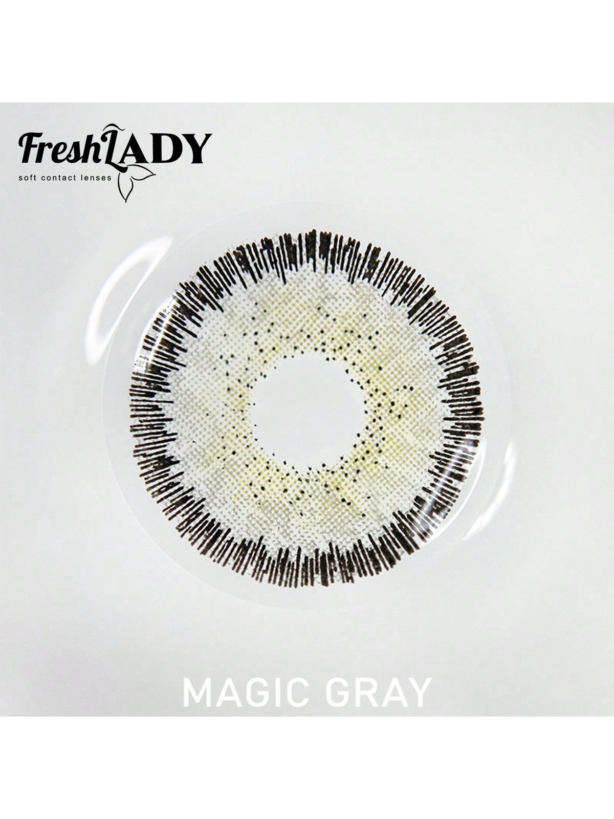 Chrismas Freshlady Magic Gray Colored Contact Lenses 1 Year Disposable Grey - Image 6