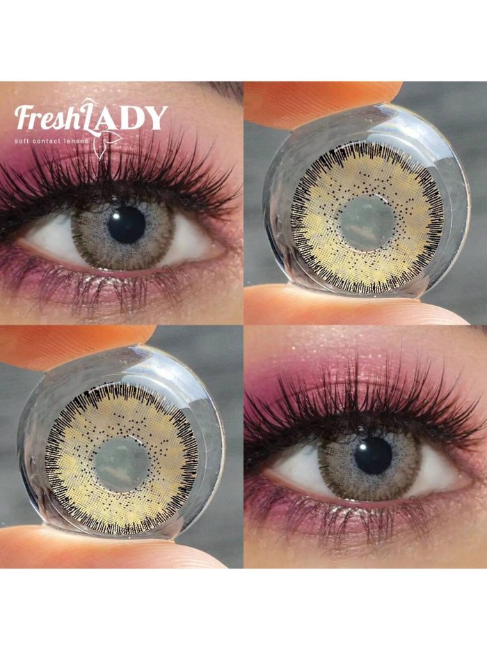Chrismas Freshlady Magic Hazel Colored Contact Lenses 1 Year Disposable Brown - Image 5