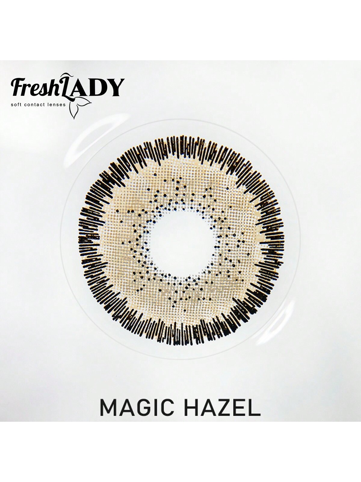 Chrismas Freshlady Magic Hazel Colored Contact Lenses 1 Year Disposable Brown - Image 6