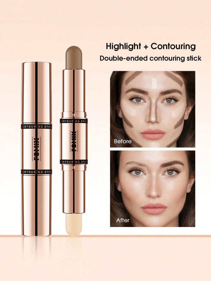 Double Ended Highlight & Contouring Stick,1Pc Multi-Function Contouring Stick Matte