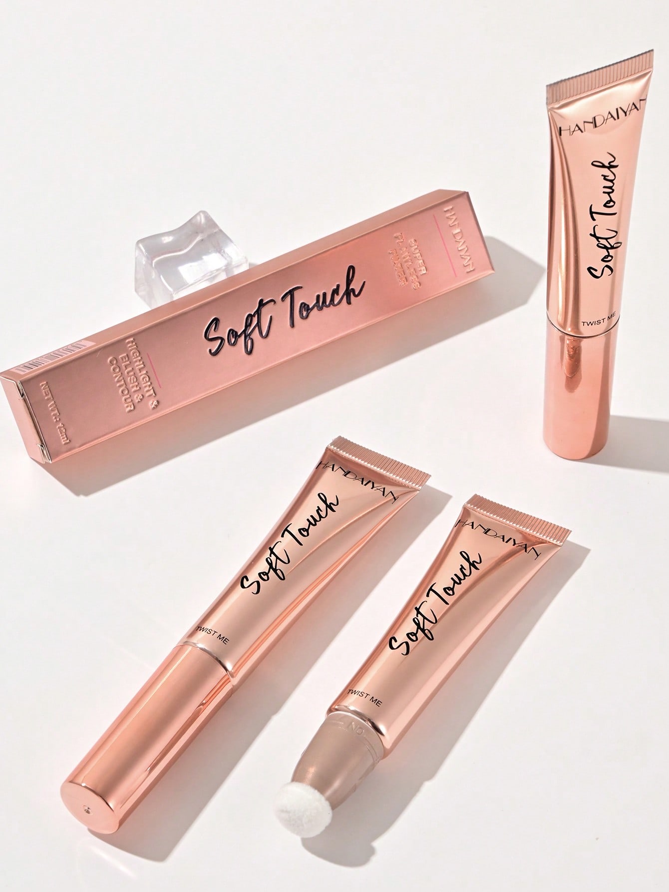 Liquid Blush,1Pc Smudge Proof Multi-Function Blush Stick Facial Cheek Blusher Contour Blush 02 Coral - Image 6