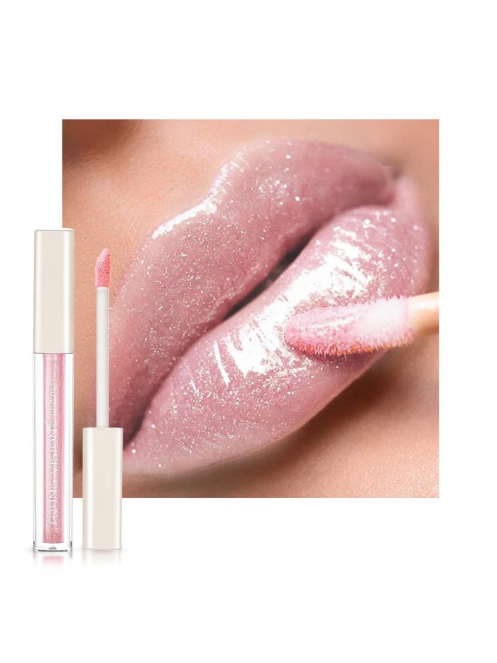 Long-wearing Moisturizing Lip Gloss 01 Dusty Pink