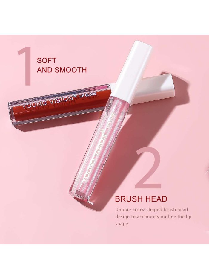 Long-wearing Moisturizing Lip Gloss 01 Dusty Pink - Image 6