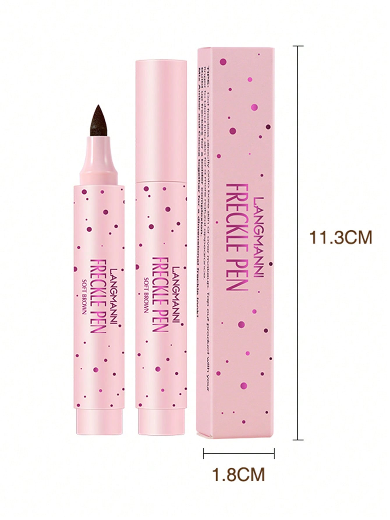 Nature Simulation Freckle Pen, 1pc Waterproof Easy To Color Facial Makeup Product For Women Brown - Image 2