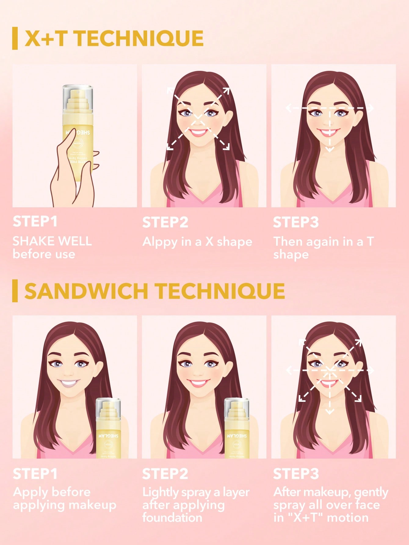 SHEGLAM Matte Fresh Setting Spray Ultra Matte Liquid-To-Powder Long Lasting Makeup Locking Spray Oil-Control - Image 4