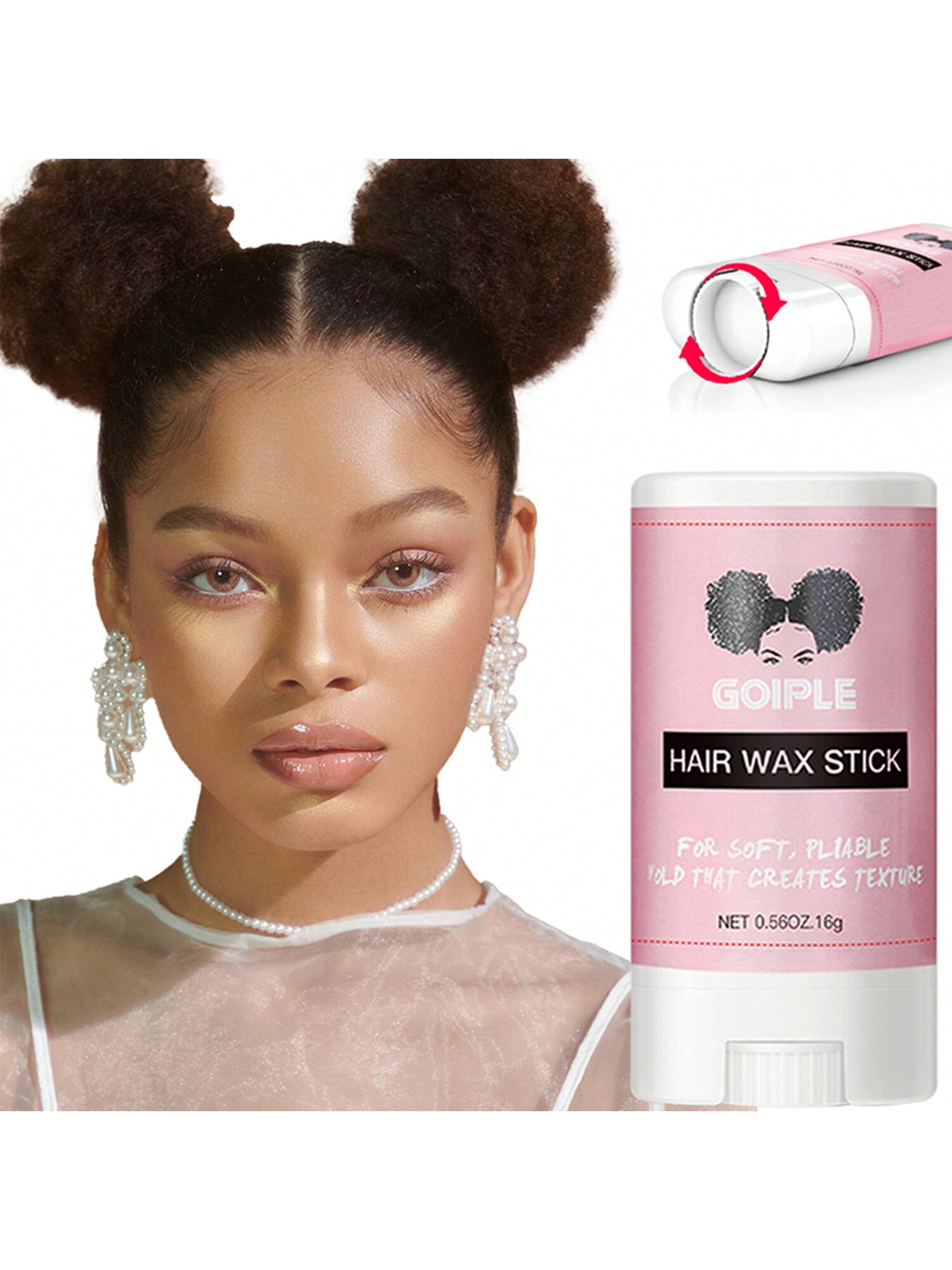 16g Small Size Smooth And Glossy Hair Wax Stick For Stray Hair, Travel, And Styling, Suitable For Women's Hair And Wigs, Floral Scent