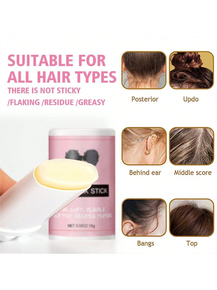 16g Small Size Smooth And Glossy Hair Wax Stick For Stray Hair, Travel, And Styling, Suitable For Women's Hair And Wigs, Floral Scent - Image 2